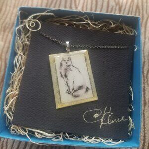Diane Kline Artisan Cat Necklace